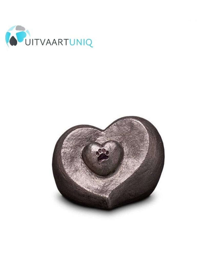 UGKS 201 Keramische dierenurn zilver