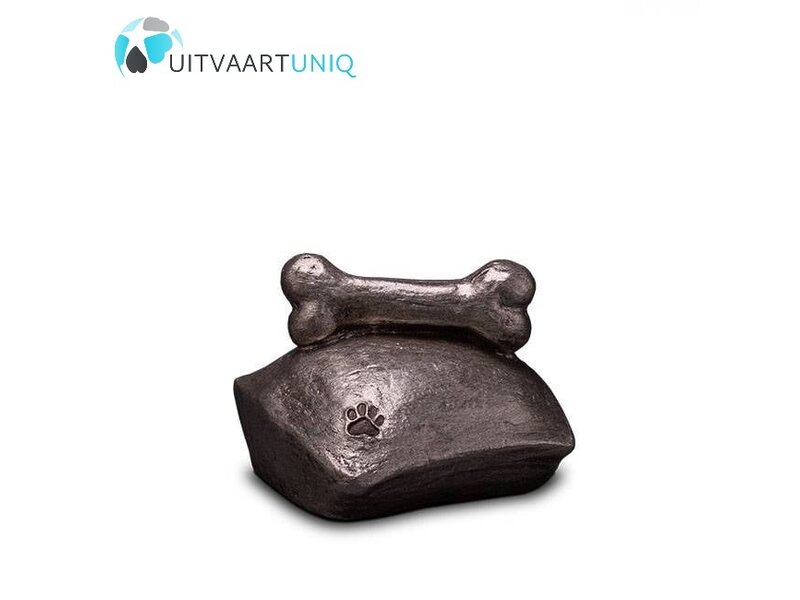 UGKS 202 Keramische dierenurn zilver