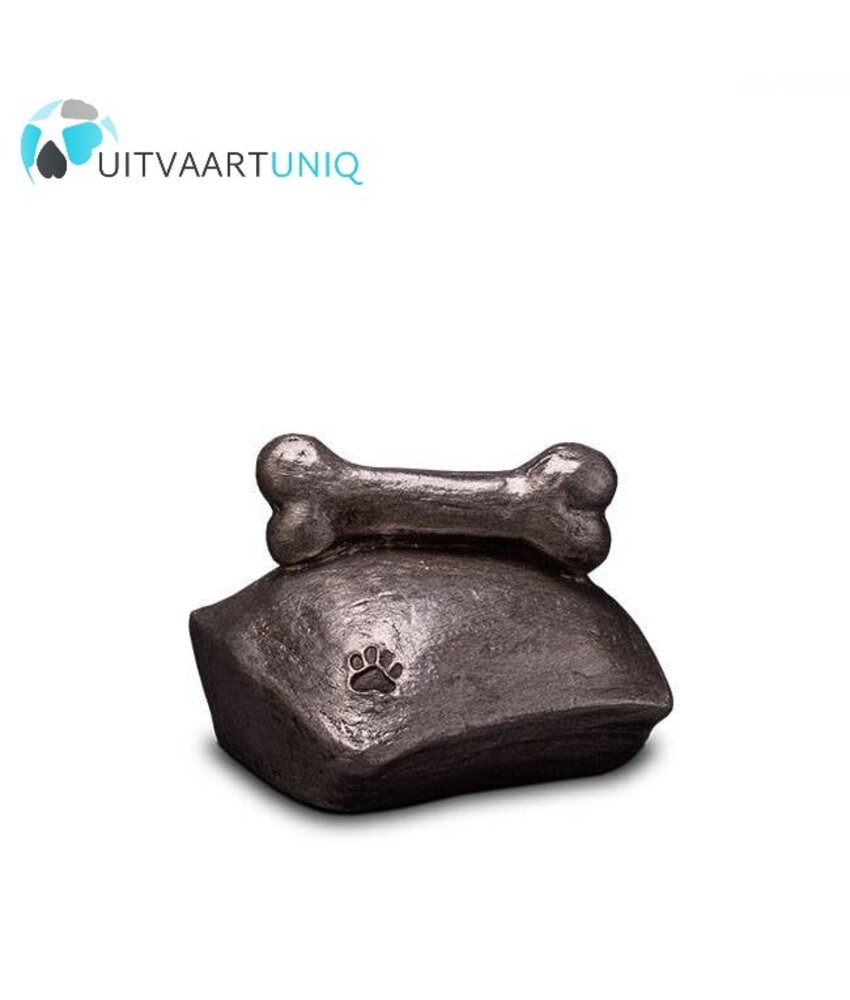 UGKS 202 Keramische dierenurn zilver