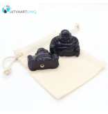 Edel-gedenk-steen Goudsteen blauw