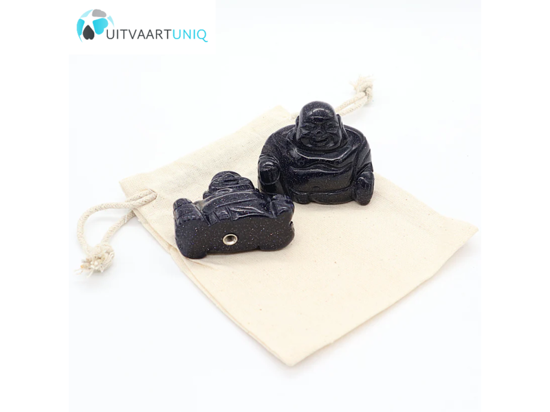 Edel-gedenk-steen Goudsteen blauw