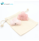 Edel-gedenk-steen Boeddha Roze Kwarts