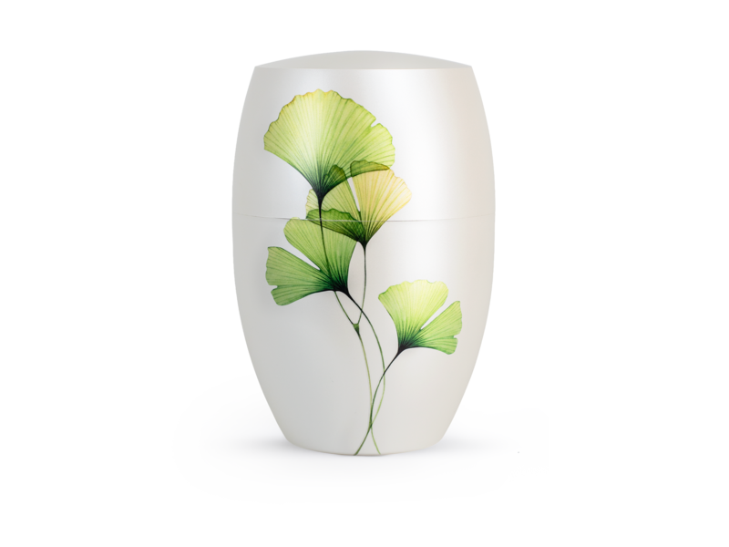 Biologisch Afbreekbare Urn Ginkgo Bladeren