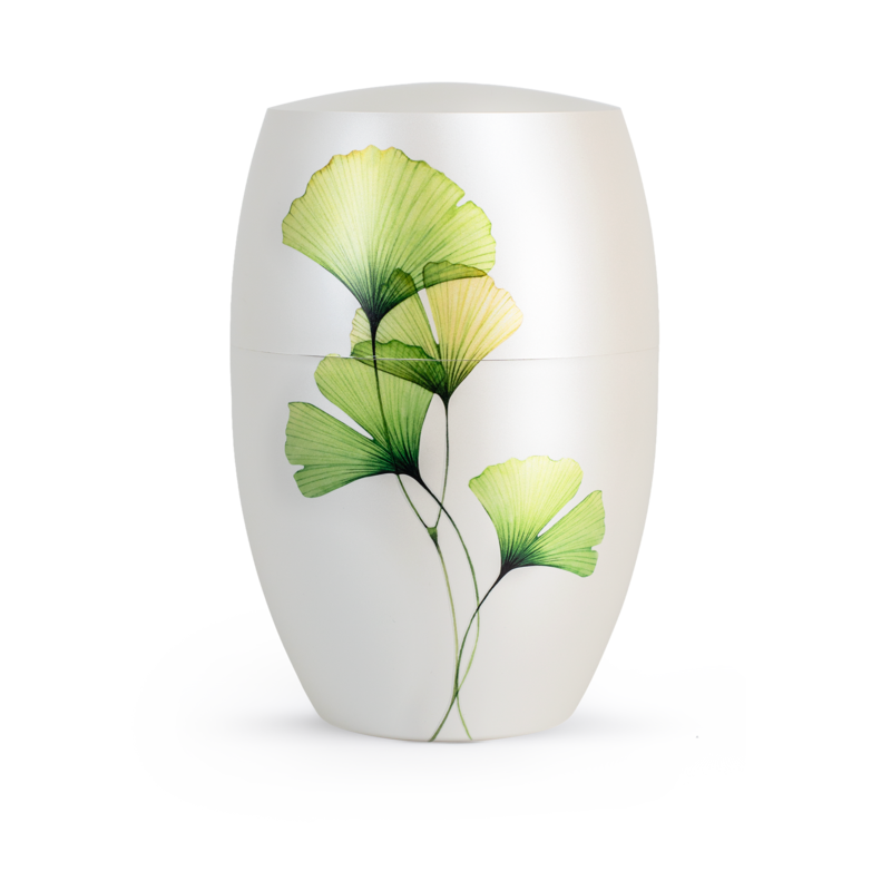 Biologisch Afbreekbare Urn Ginkgo Bladeren