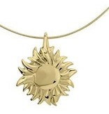 Asmedaillon zon - goud Asmedaillon zon - goud