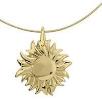 Asmedaillon zon - goud