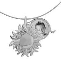  Asmedaillon zon - zilver