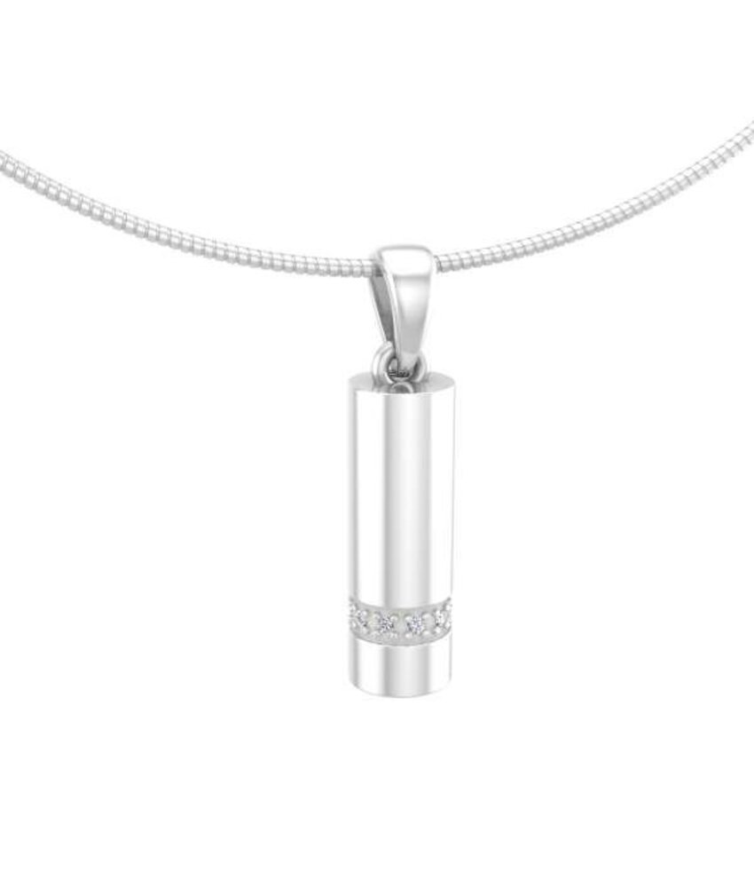 Ashanger asbus - witgoud met diamant