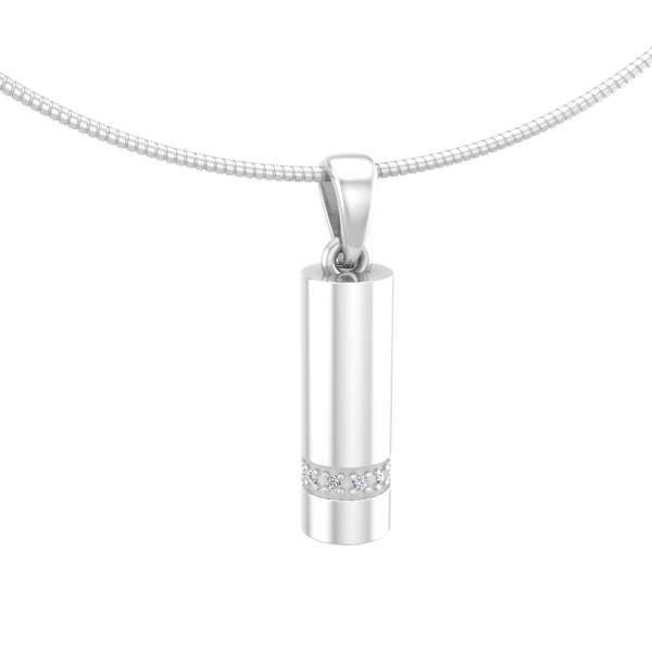  Ashanger asbus - witgoud met diamant