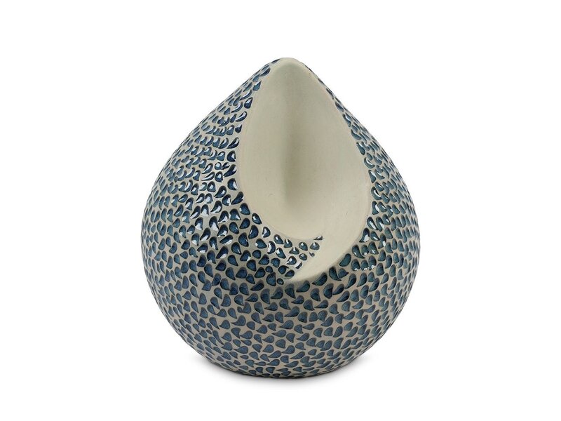 teardrop urn blauwe traantjes groot