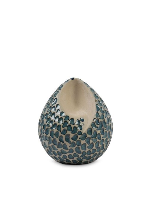 teardrop urn blauwe traantjes middel