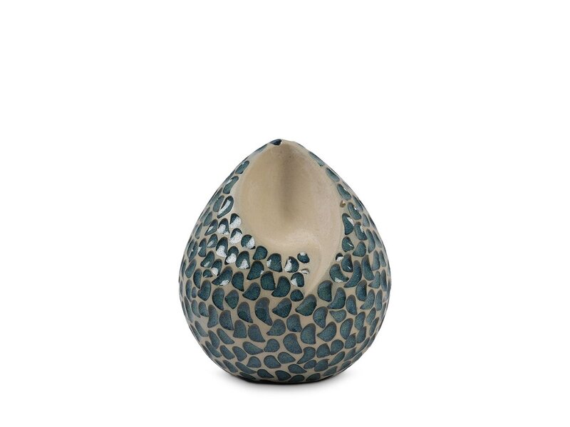 teardrop urn blauwe traantjes middel