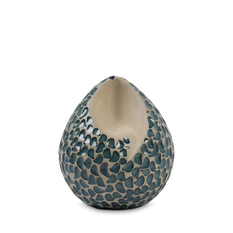 teardrop urn blauwe traantjes middel