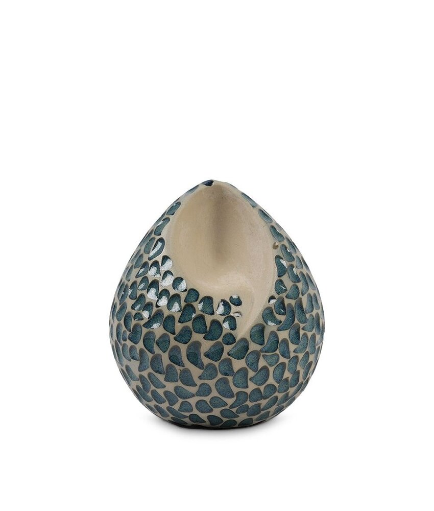 teardrop urn blauwe traantjes middel