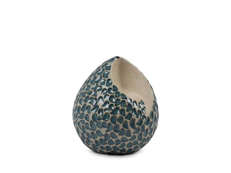 teardrop urn blauwe traantjes middel