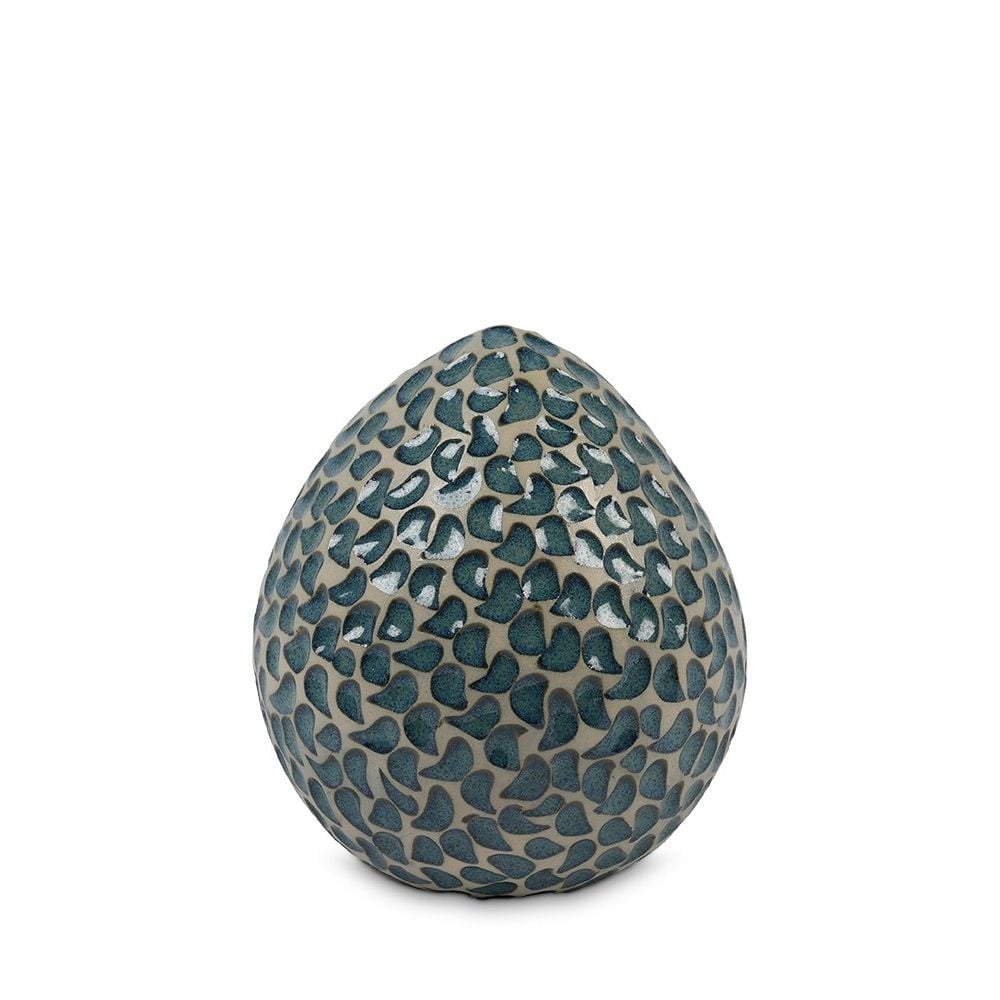  teardrop urn blauwe traantjes middel