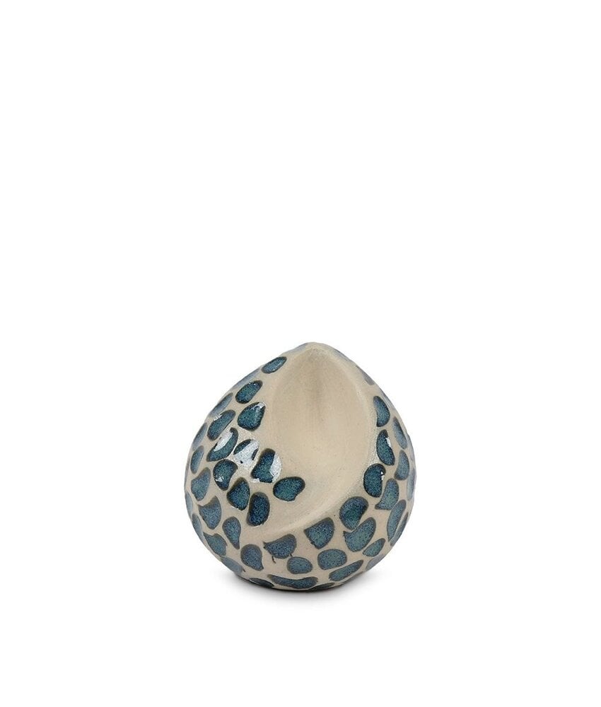 teardrop urn blauwe traantjes mini