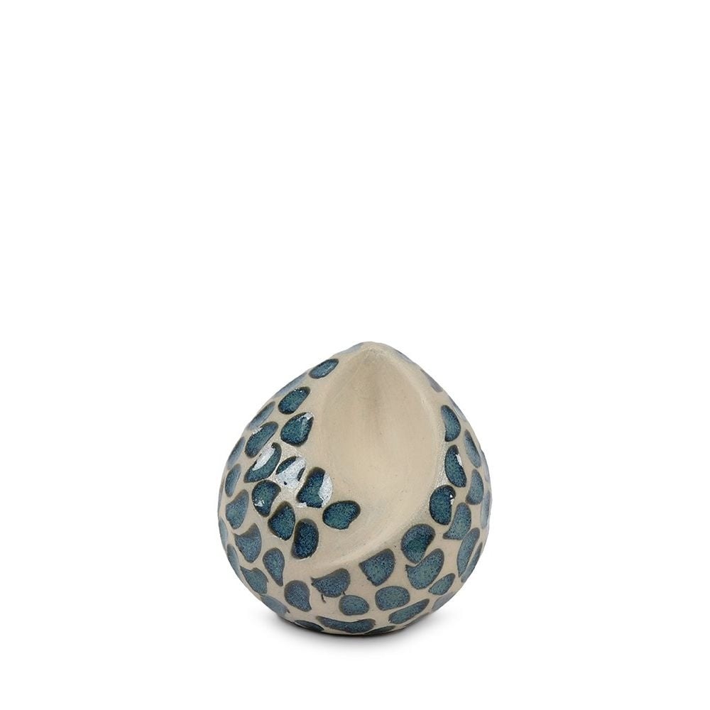  teardrop urn blauwe traantjes mini