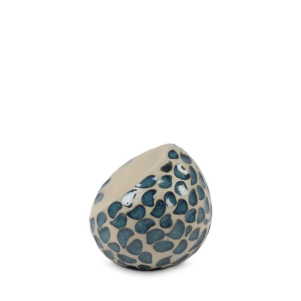  teardrop urn blauwe traantjes mini