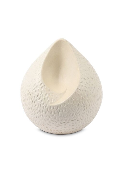 teardrop urn wit traantjes groot
