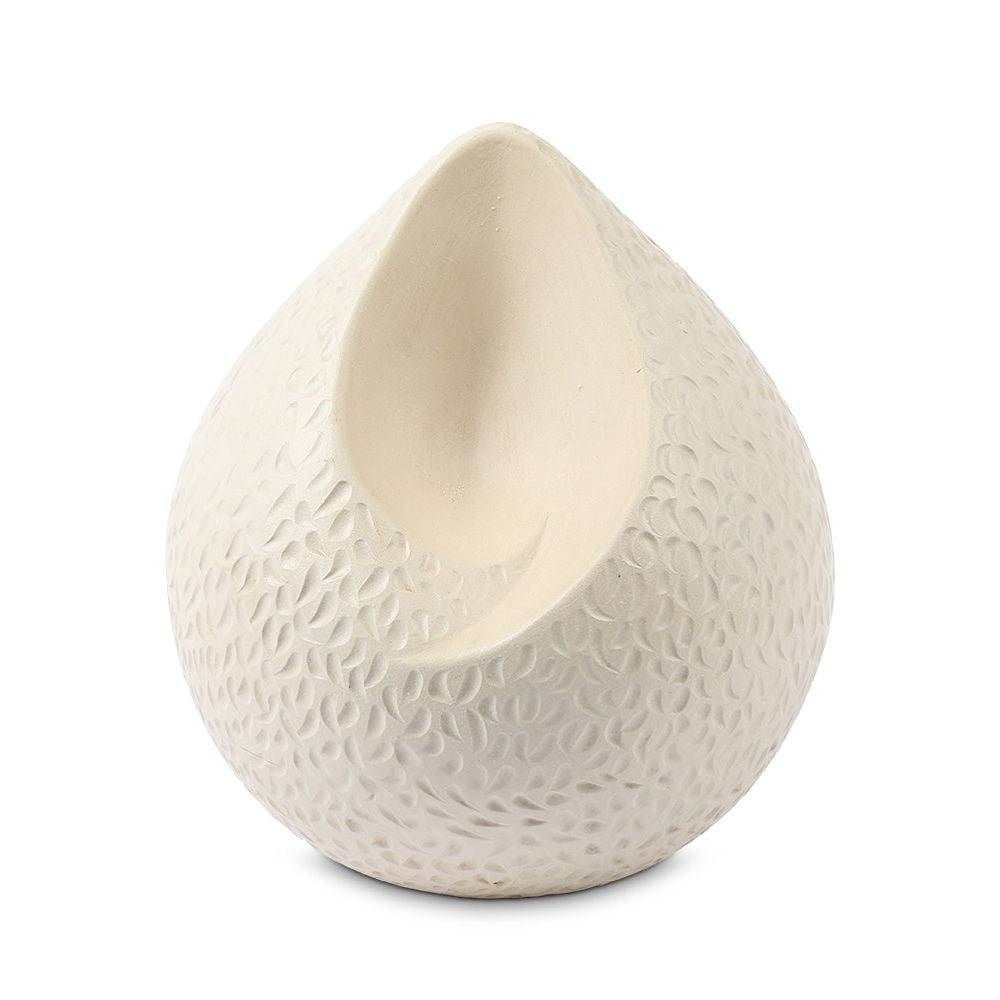  teardrop urn wit traantjes groot
