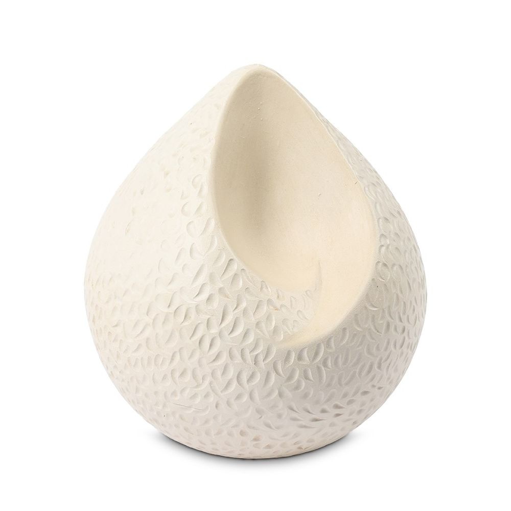  teardrop urn wit traantjes groot
