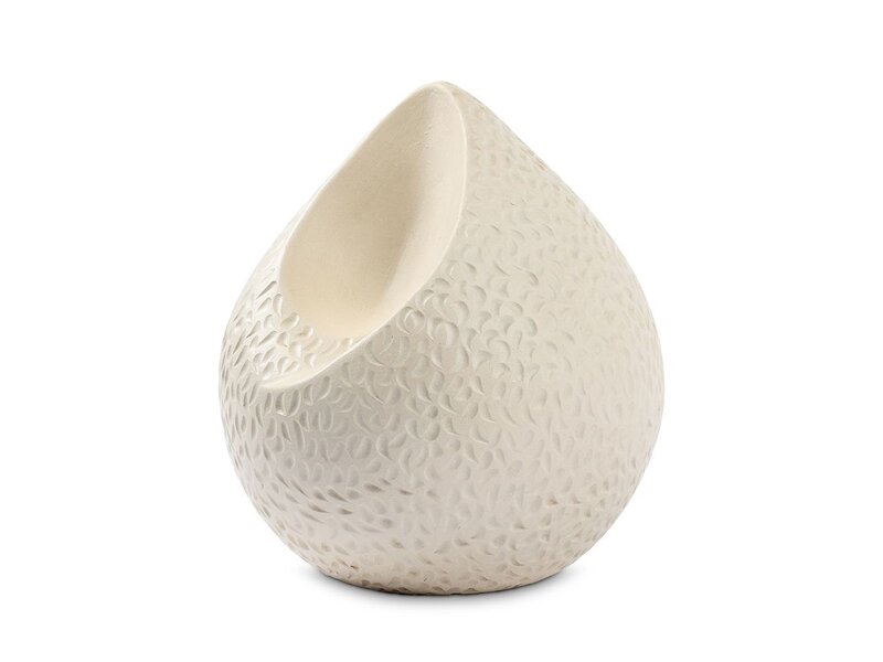 teardrop urn wit traantjes groot