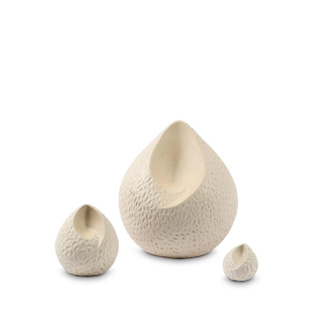  teardrop urn wit traantjes mini