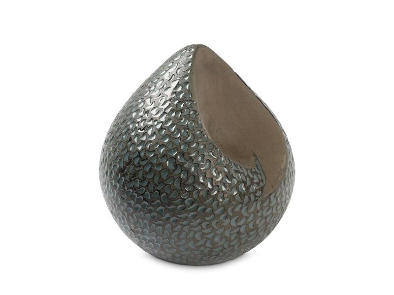 teardrop urn groen blauw traantjes groot