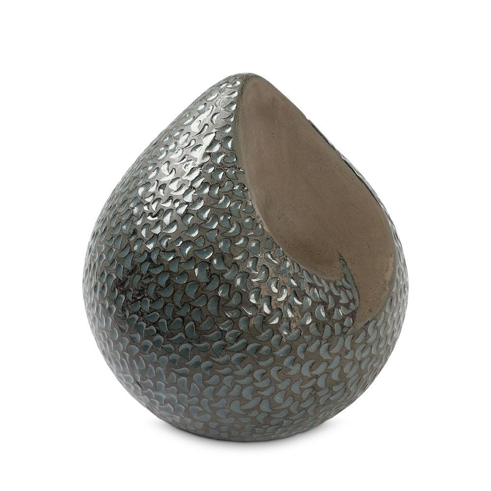  teardrop urn groen blauw traantjes groot