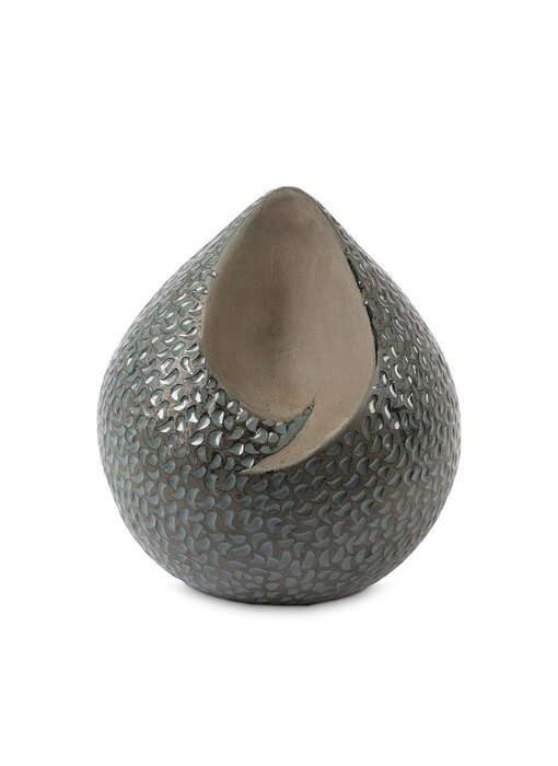 teardrop urn groen blauw traantjes groot