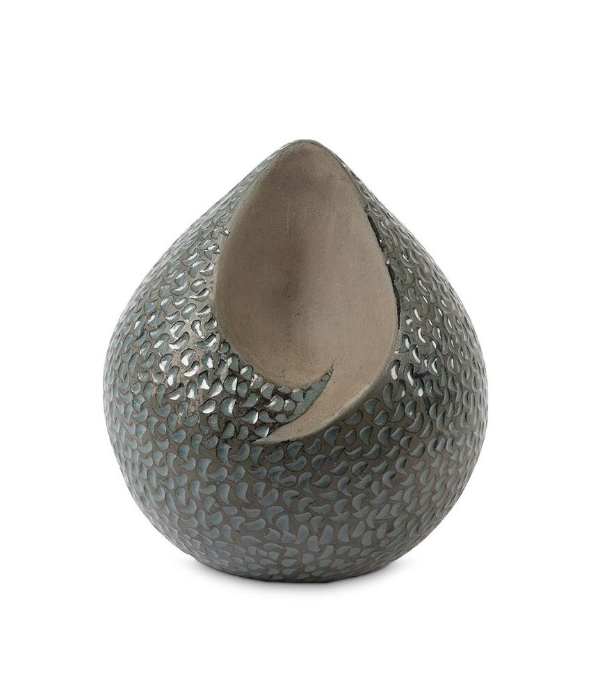 teardrop urn groen blauw traantjes groot