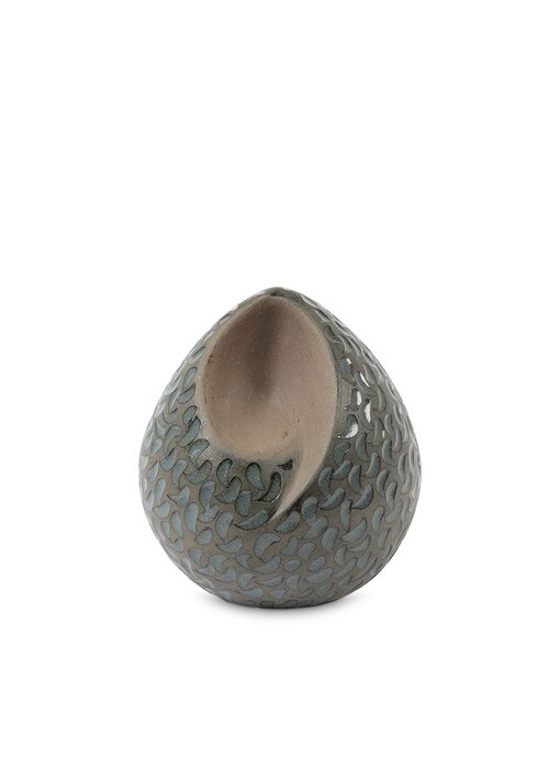 teardrop urn groen blauw traantjes middel