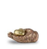 Mini urn hart in hand - keramiek