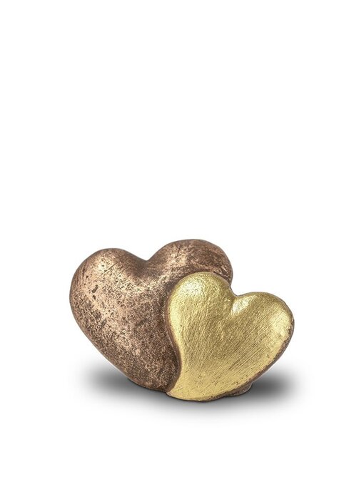 Mini urn verbonden hart - keramiek