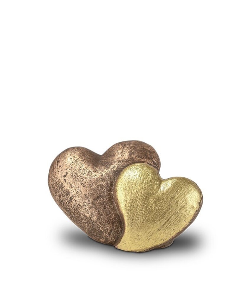 Mini urn verbonden hart - keramiek