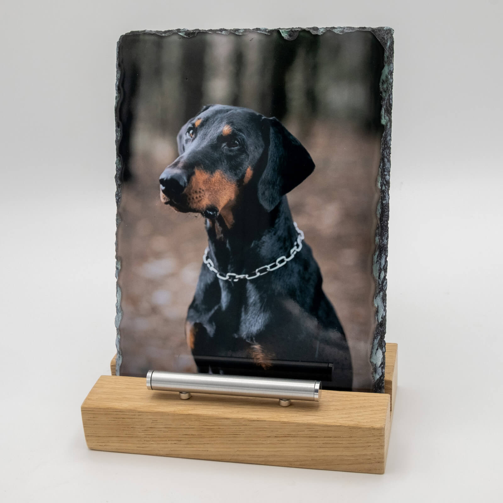  Rechthoekige Gedenktegel van Leisteen voor Huisdieren – Herinner je Huisdier met Foto en Tekst