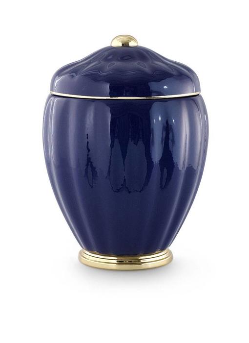 Neo klassiek vaas urn blauw goud - keramiek