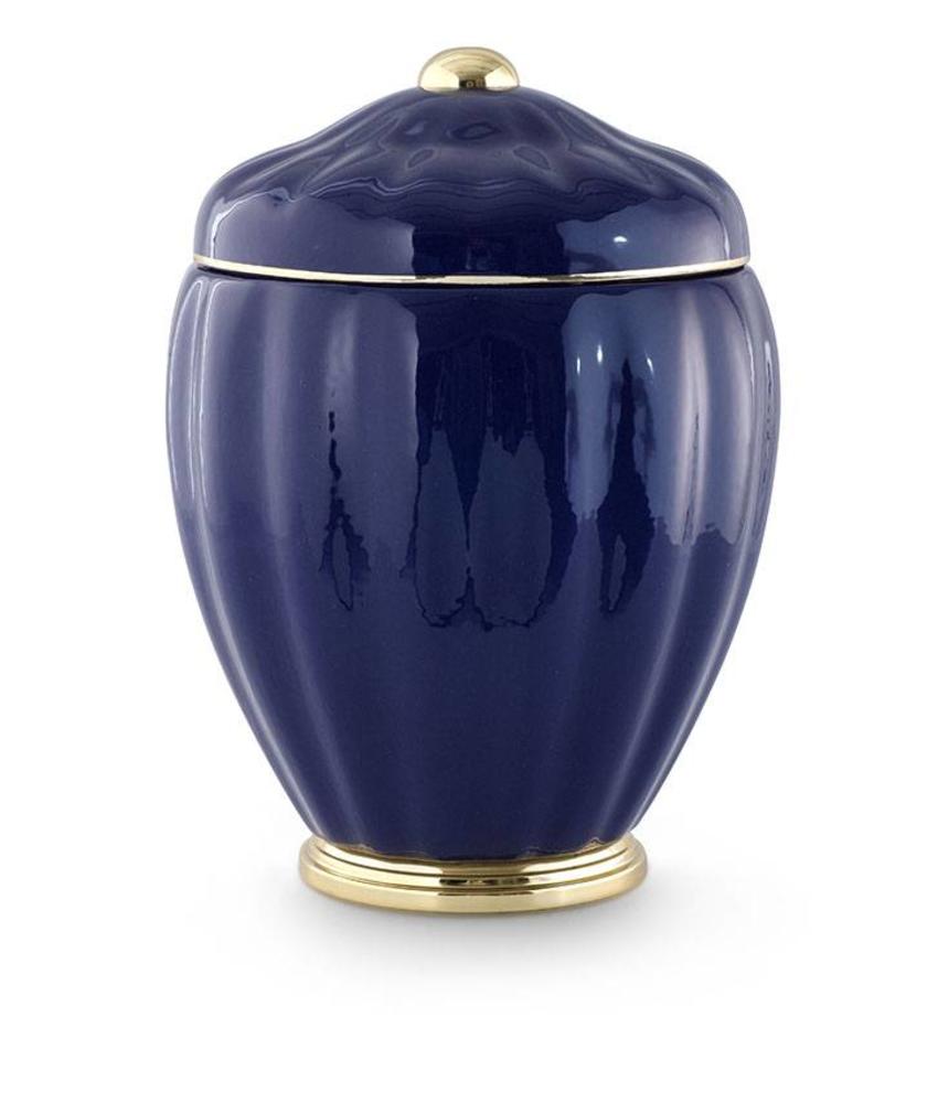 Neo klassiek vaas urn blauw goud - keramiek