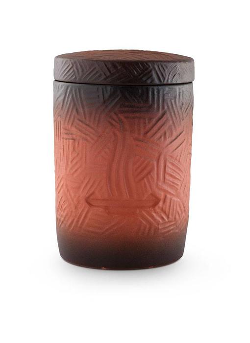 Asbus modern rood zwart met vlammen - keramiek