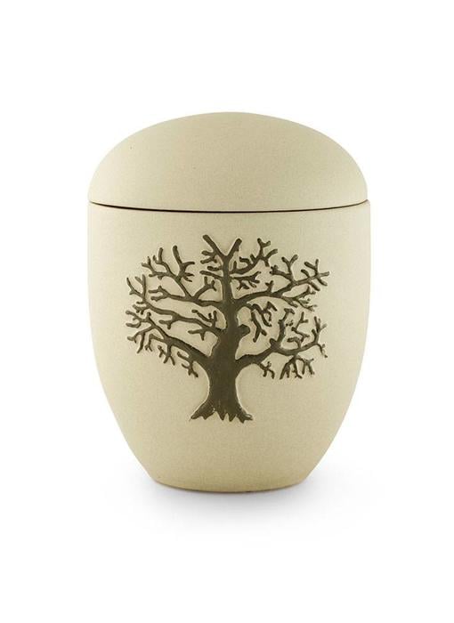 Moderne asbus met levensboom - keramiek