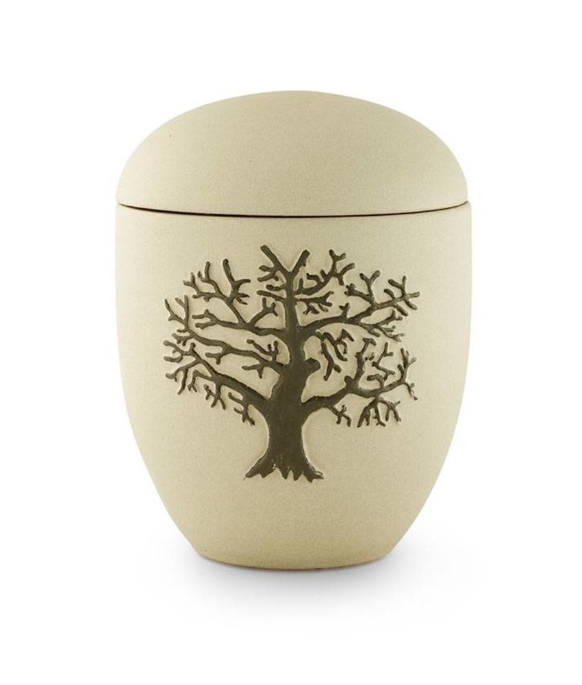 Moderne asbus met levensboom - keramiek