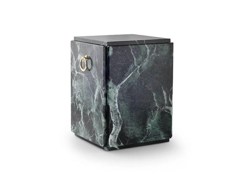 Sarcofaag urn groen zwart - marmer