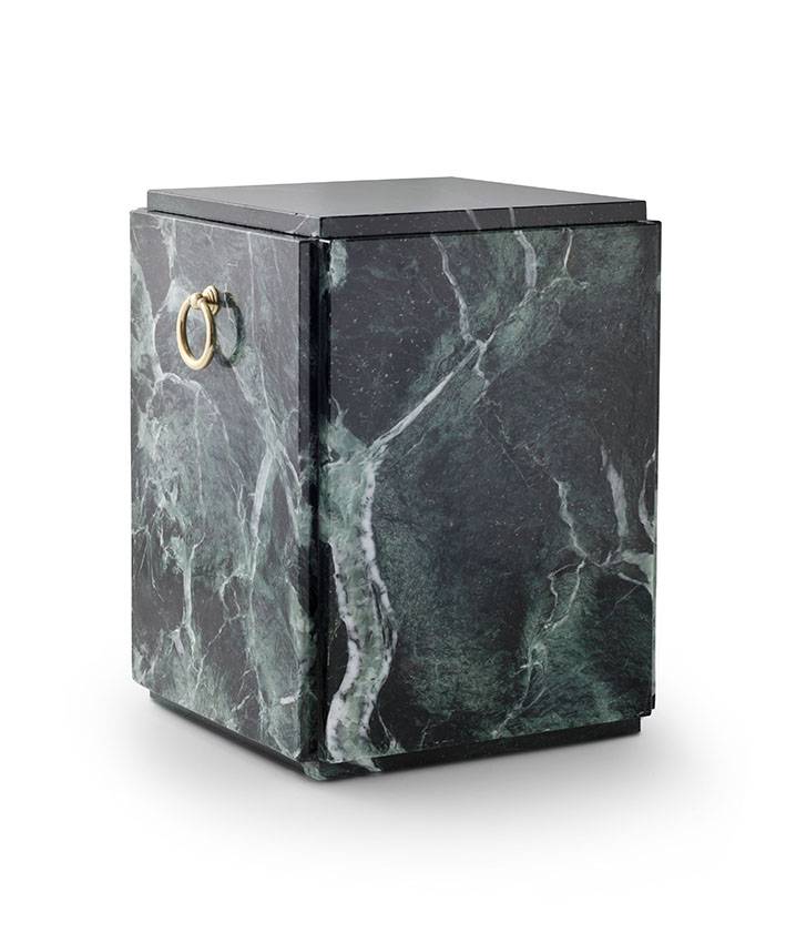  Sarcofaag urn groen zwart - marmer