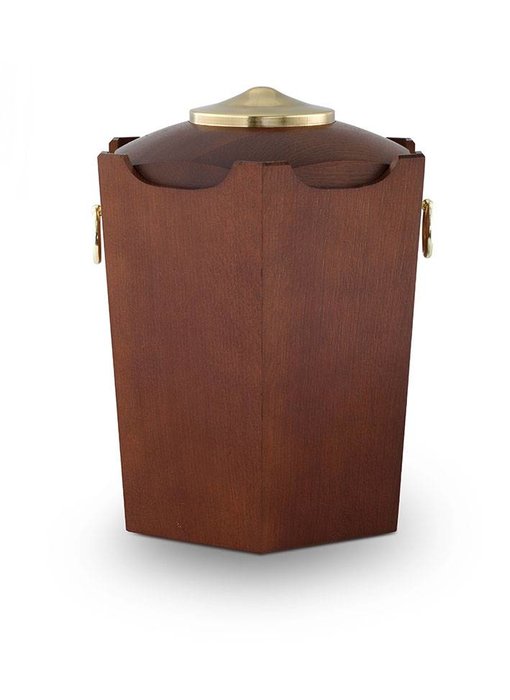 Rustiek urn - hout