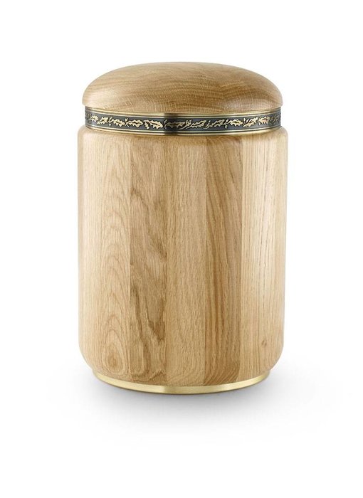 Rustiek naturel urn - hout