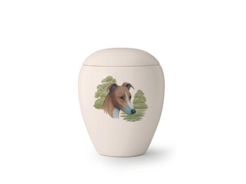 Hondenurn Greyhound - keramiek