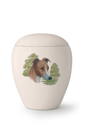 Hondenurn Greyhound - keramiek
