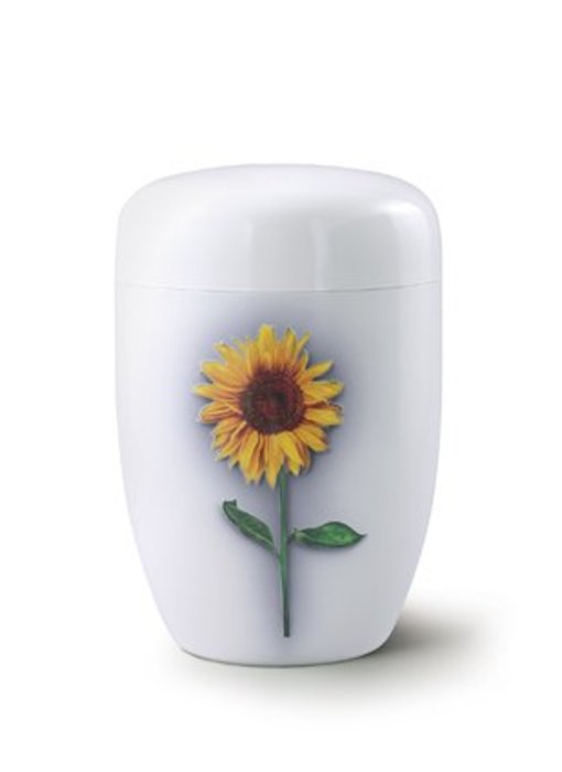 Zonnebloem wit - staal