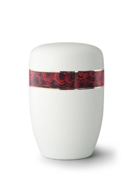 Rozen boeket wit - staal